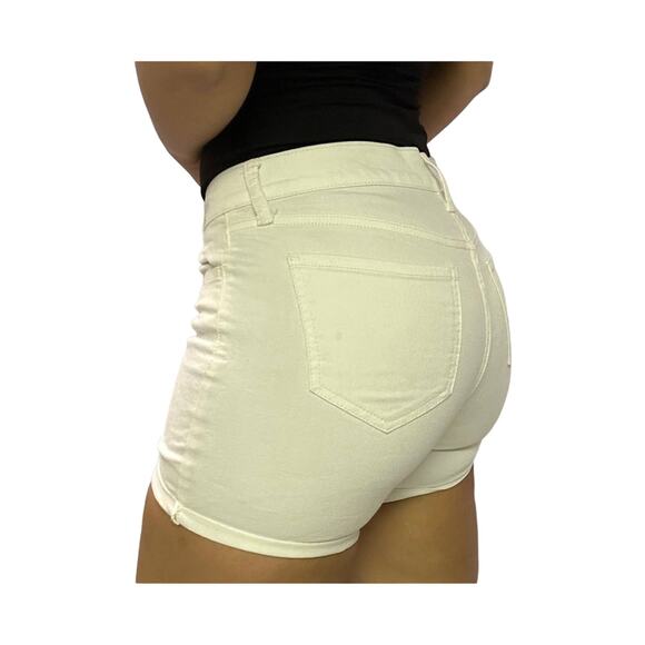 White jean shorts size 2 stretch - Picture 2 of 4